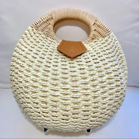 Boho Round Rattan Bag - Picture 2 of 6